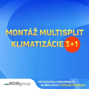 Montáž multisplit klimatizácie 3+1